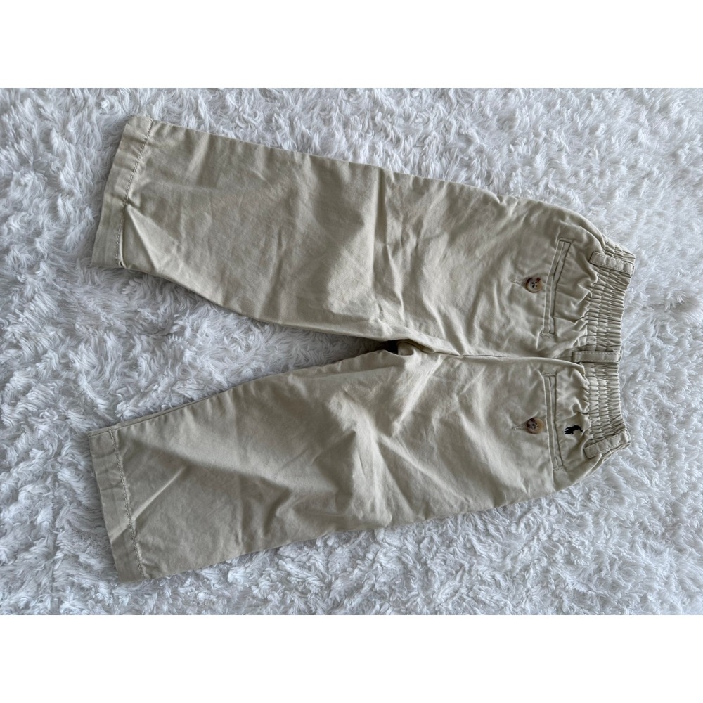 Ralph Lauren Chino Pants Kids 18M Khaki Tan Trousers Excellent